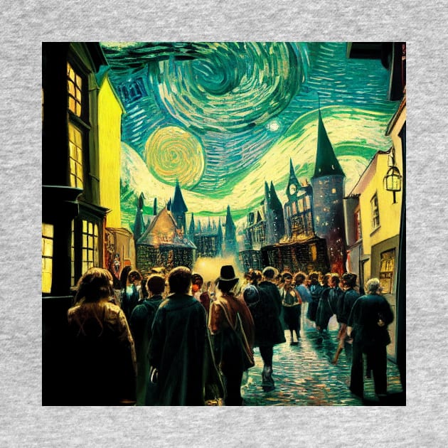 Starry Night in Diagon Alley by Grassroots Green